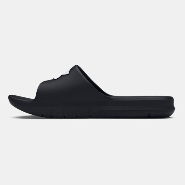 Claquettes UA Core PTH Unisexe Under Armour Noires et blanches 3021286-001 Medial