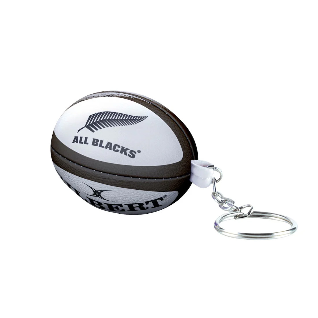 Porte-clés Ballon en mousse Gilbert All Blacks Blanc et noir