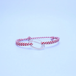 bracelet rouge blanc la coqotte