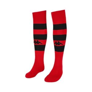 chaussettes lipeno rayees rouge et noir