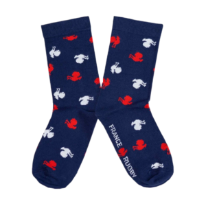chaussettes france rugby coqs bleu 1