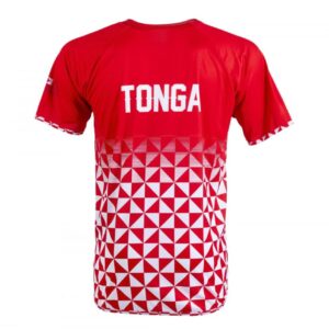 maillot entrainement warm up Tonga rouge rwc23 2
