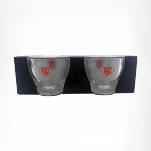 Set de 2 Tasses à café en Verre Stade Toulousain Tasses emballées