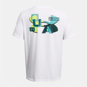 TSHIRT UNDER ARMOUR HOMME BLANC 1382828-100 DOS