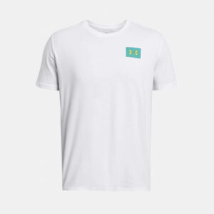 TSHIRT UNDER ARMOUR HOMME BLANC 1382828-100 FACE
