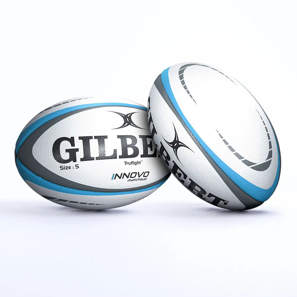 Ballon De Rugby Gilbert Officiel Irlande Taille 5 - Couleurs Vert Et Trèfle - Pour Entraînement Et Match