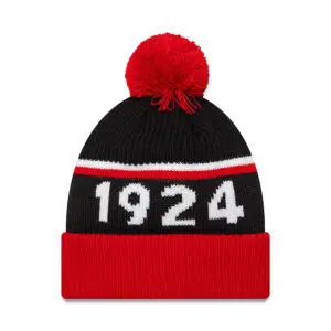 Bonnet Pompon RC Sport Corogne – Officiel, Bleu Avec Pompon Blanc, Taille Adulte