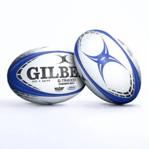 Pallone Da Rugby Gilbert Replica Racing 92 – Taglia 5, Cucito A Mano, Superficie Gommoso Antiscivolo
