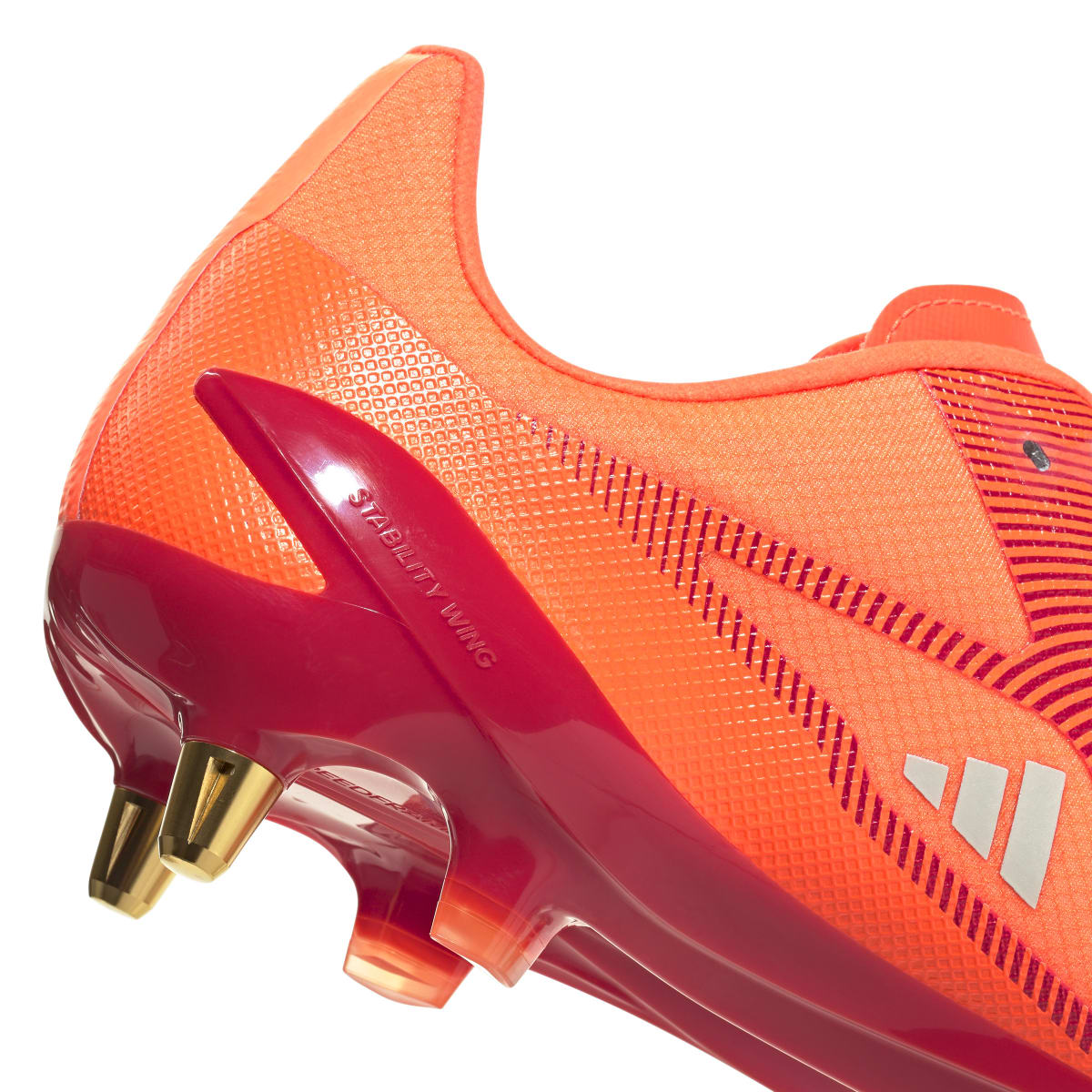 Crampons Rugby Adidas RS15 Pro Sg IH2759 Rouge Detail Back Lateral