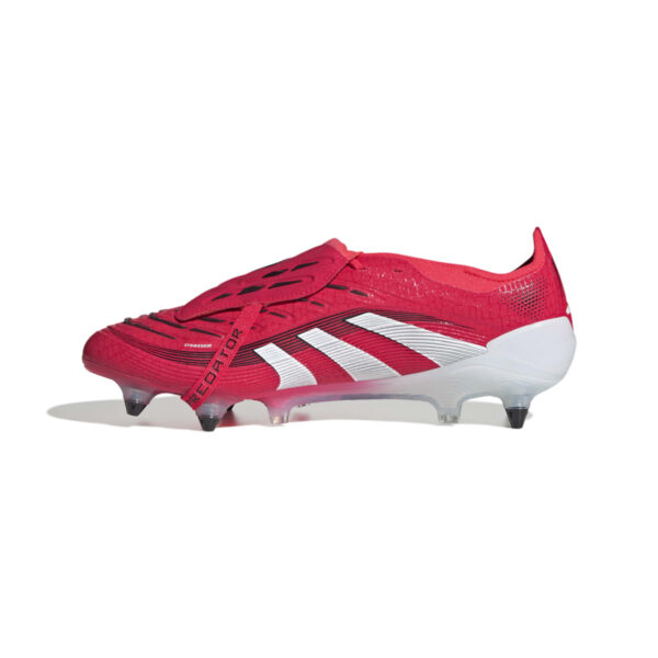 Crampons football languette rabattue Adidas Predator Elite SG Rouge ID8941 Medial