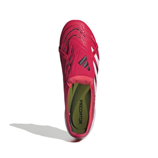 Crampons football languette rabattue Adidas Predator Elite SG Rouge ID8941 Top