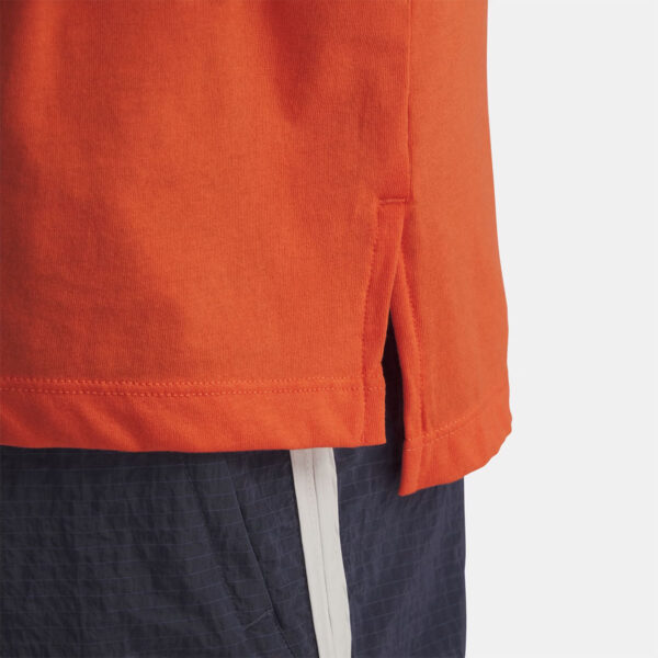 T-shirt orange à manches courtes UA Run 96 pour homme 1389823-847 Detail Bas Lateral