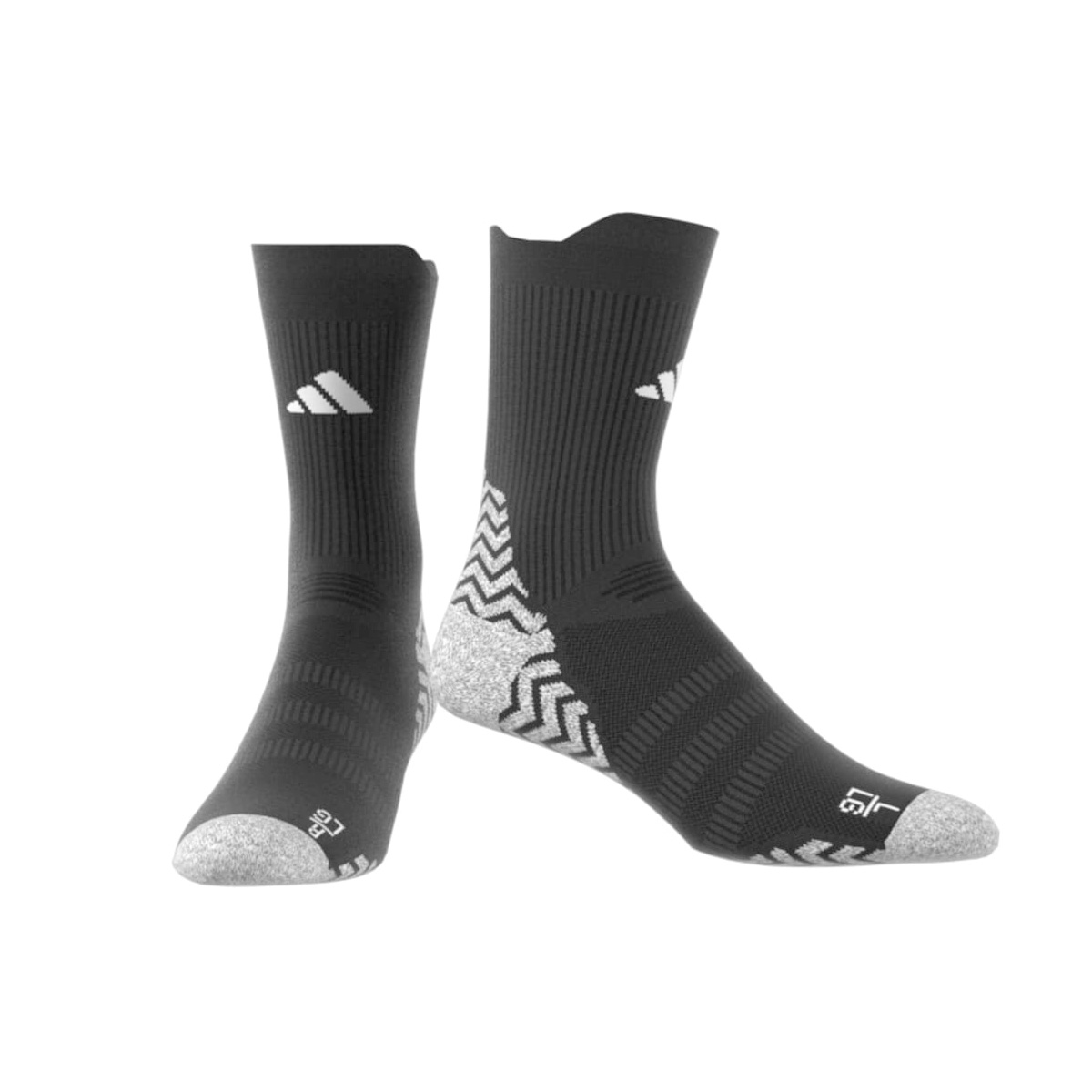 Chaussettes en maille matelassées Adidas GRIP Performance Noires HN8834 Front And Lateral