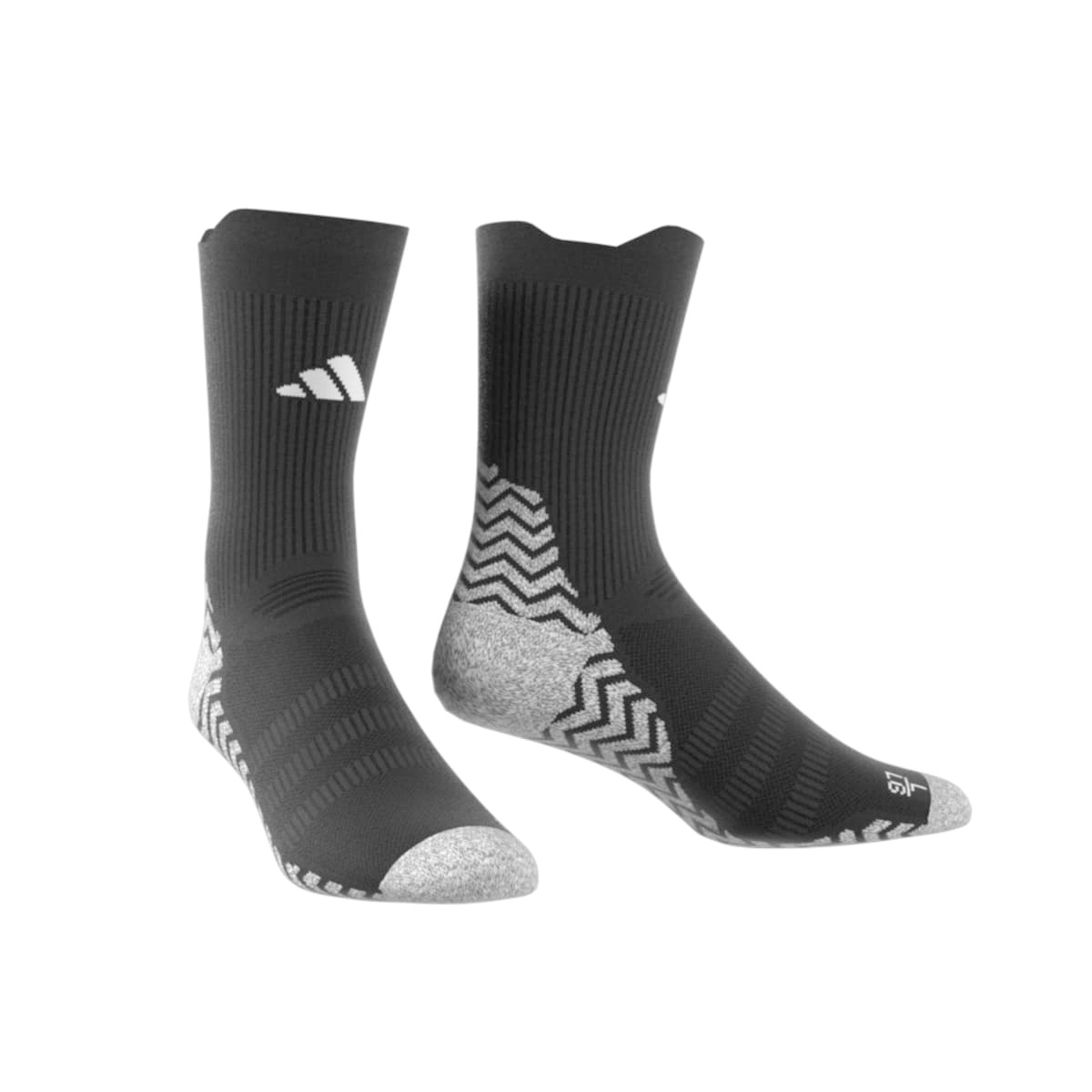 Chaussettes en maille matelassées Adidas GRIP Performance Noires HN8834 Lateral And Medial
