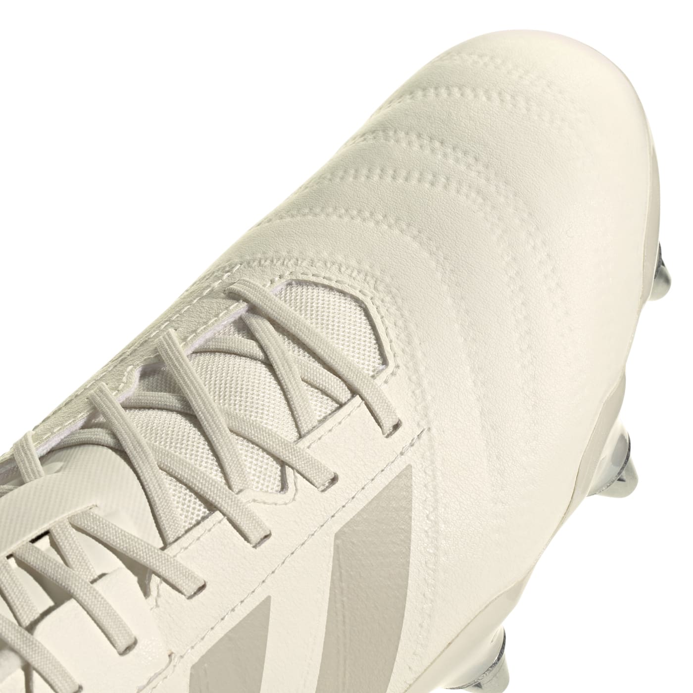 Crampons de rugby Adidas Kakari RS SG Beige JH8819 Detail Front Top Lateral