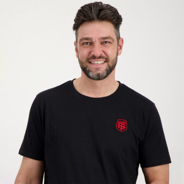 T-shirt noir Style pour homme Stade Toulousain Detail face