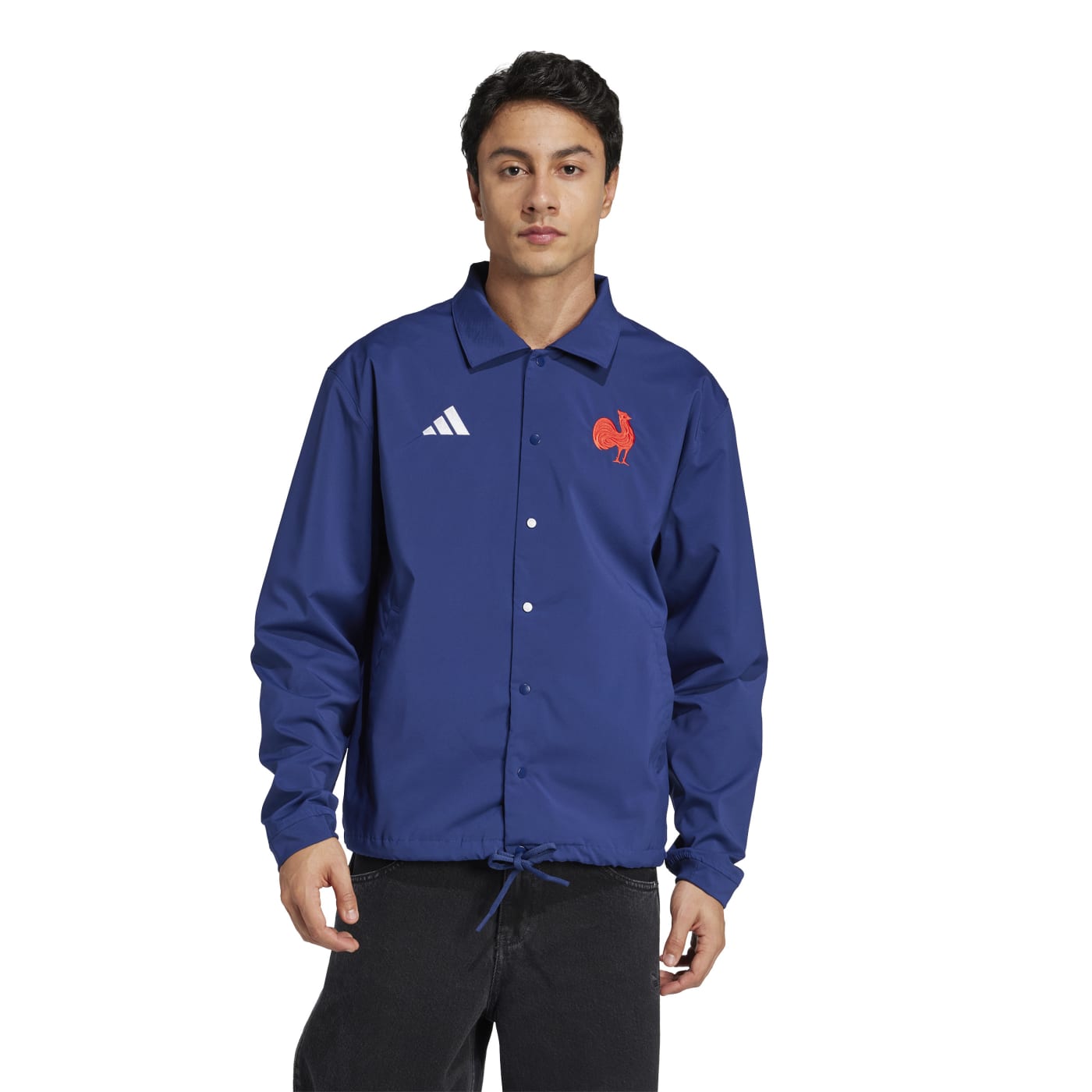 ウェア vintage adidas France rugby FFR Veste manches longues Adidas France Rugby Heritage Bleu