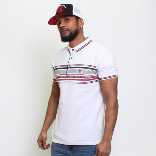 Polo Stade Toulousain Pomace pour homme Vue porté de face lateral