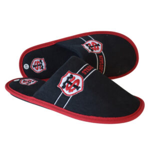 Chausson Wallaby Stade Toulousain Noir Paire Face Lateral Top