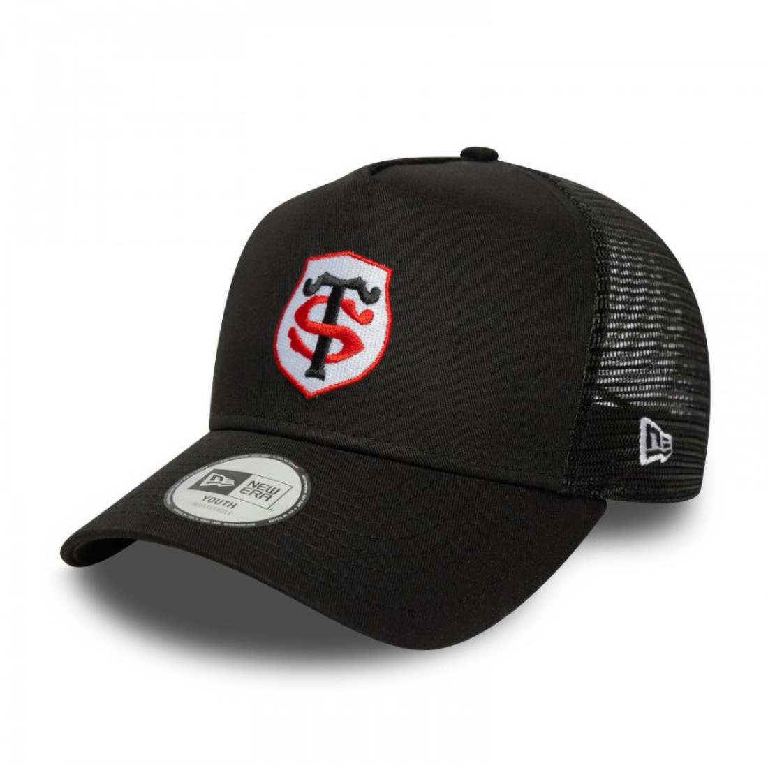 Casque New Era Enfant Trucker Mesh Stade Toulousain Noir 60684867 Face Lateral 2