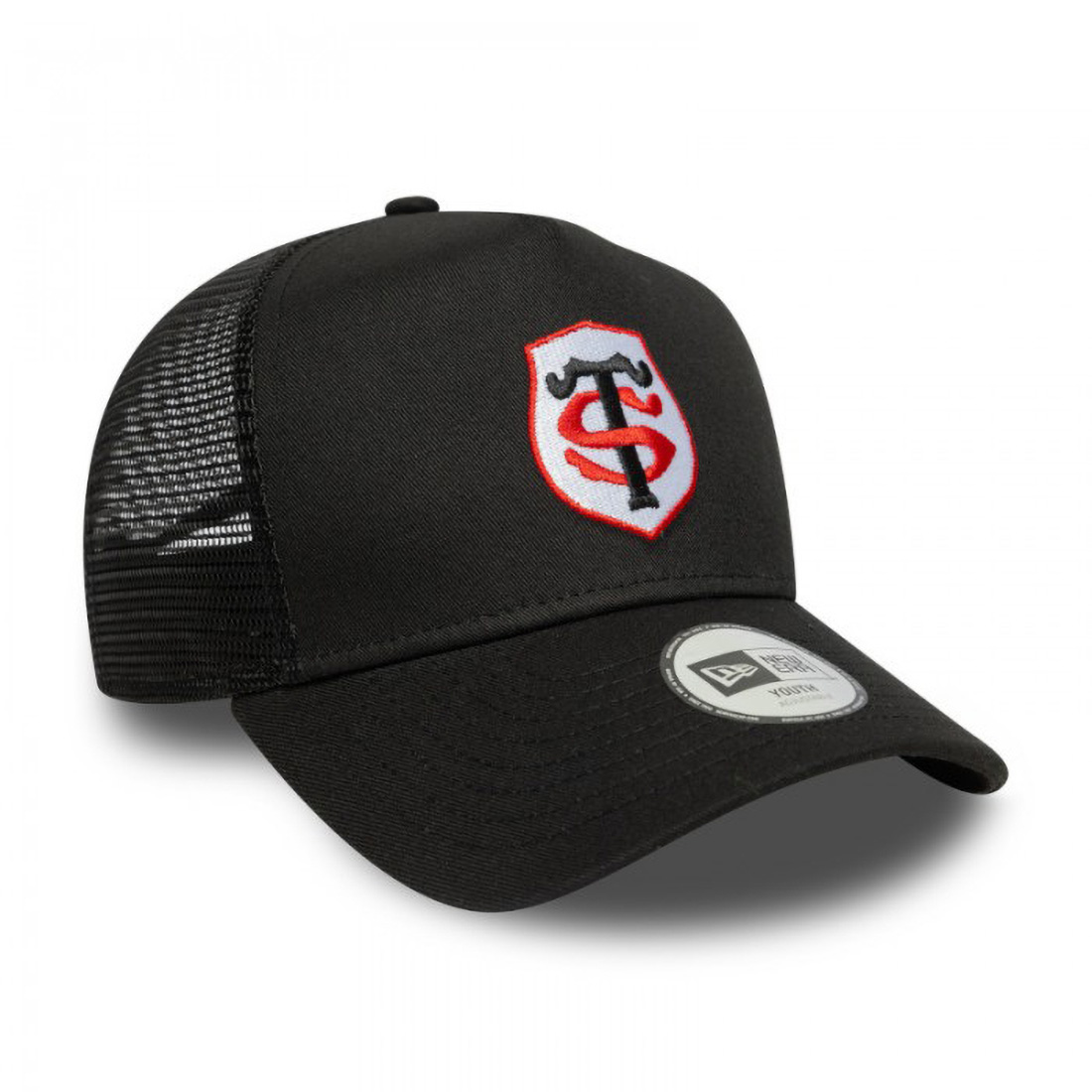 Casque New Era Enfant Trucker Mesh Stade Toulousain Noir 60684867 Face Lateral