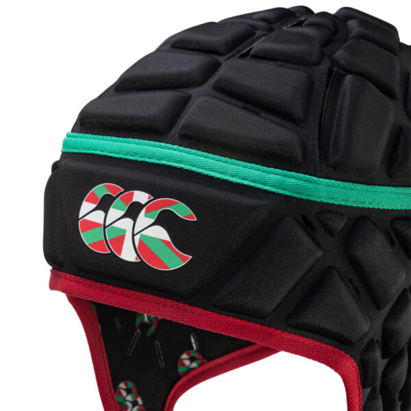 Casque de rugby Noir Raze Canterbury Pays Basque Q-B000038BS3 Detail Face