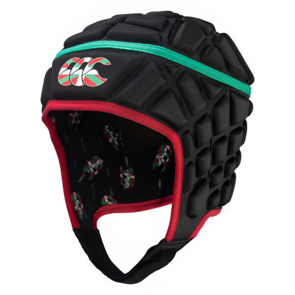 Casque de rugby Noir Raze Canterbury Pays Basque Q-B000038BS3 Face