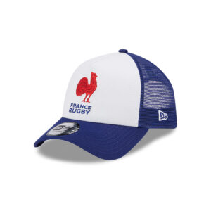 Casquette Trucker New Era XV de France Bleu et blanc Junior 60364125 Face Lateral