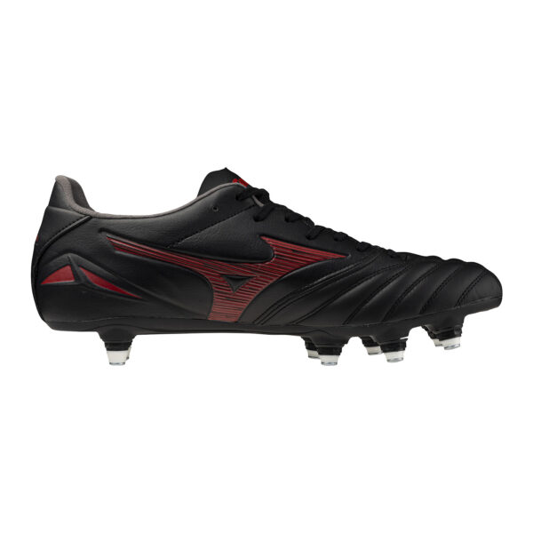 Crampons Mizuno Morelia Neo IV Pro SI Noir et rouge P1GC253500 Medial