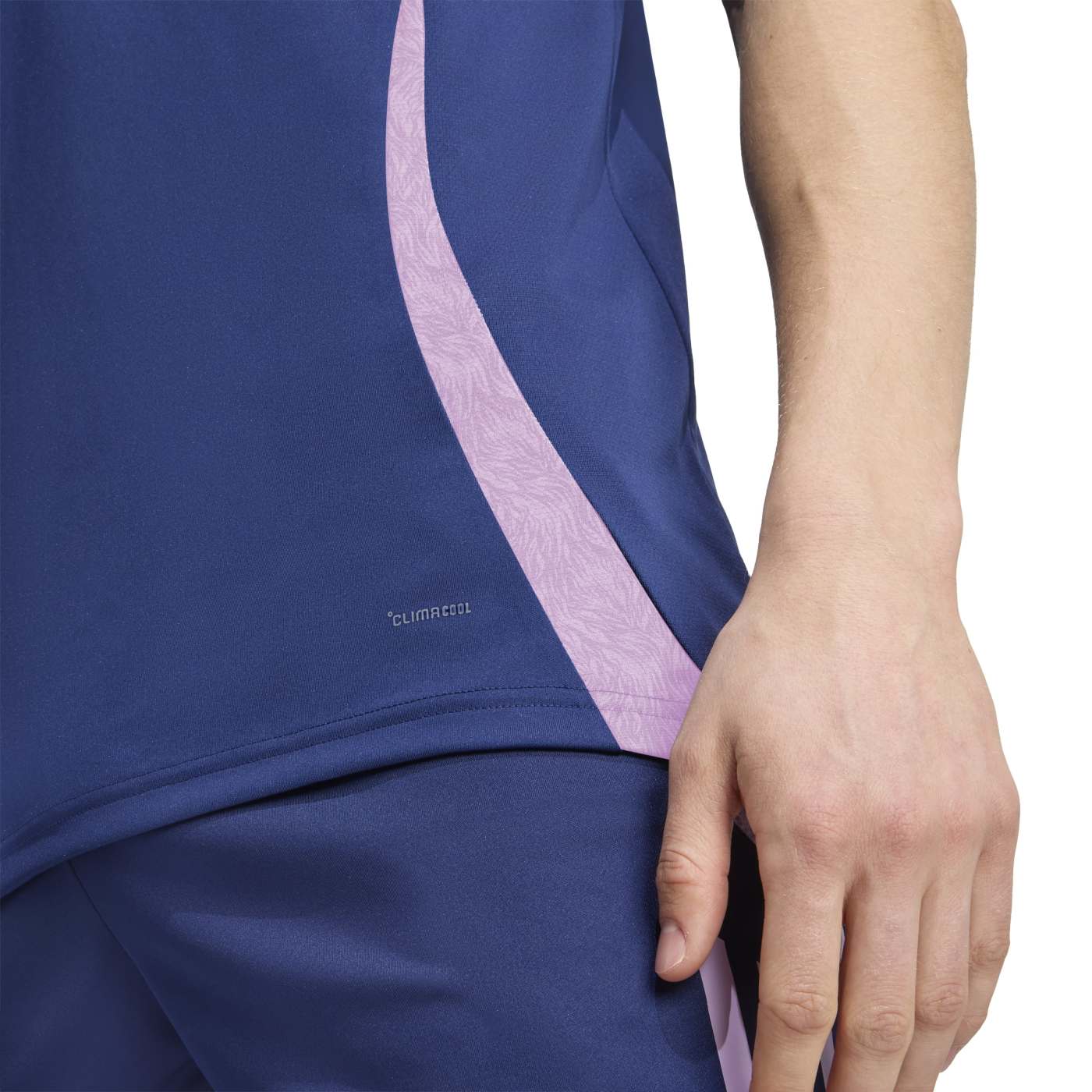 Débardeur d'entrainement France Rugby Adidas Bleu marine JW4697 Detail Face Lateral Bas