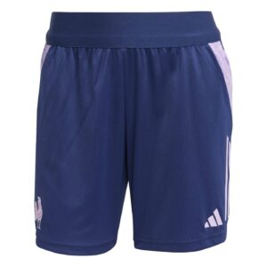 Short d'entrainement pour femme XV de France Supporter Bleu marine JN0804 Face