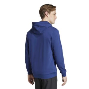 Sweat à capuche original XV de France Bleu marine KA0432 Vue porté de dos