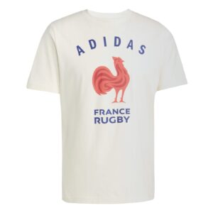 T-shirt original XV de France Supporter Blanc KA0434 Face