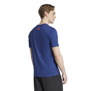T-shirt original XV de France Supporter Bleu marine KA0433 Vue porté de dos