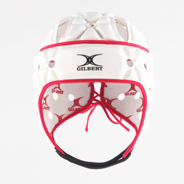 Casque de rugby Gilbert Air Blanc pour adulte GIL25P005 Face