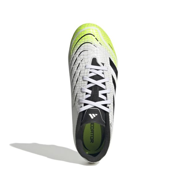 Crampons Adidas Predator League SG Junior Blanc et jaune citron JI1129 Top