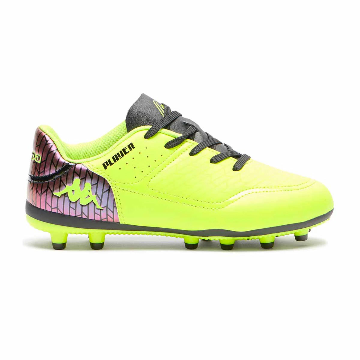 Crampons Kappa Kombat Player FG Jaune pour enfant 341N5QW A0C Lateral