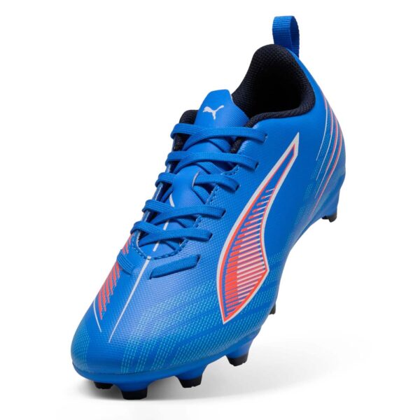 Crampons de football Enfant Puma Ultra 6 Play FG Bleu 108533 01 Top Front Lateral