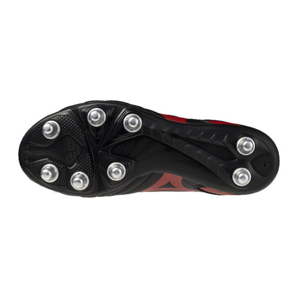 Crampons de rugby Mizuno Waitangi II CL Noir et rouge R1GA256100 Bottom