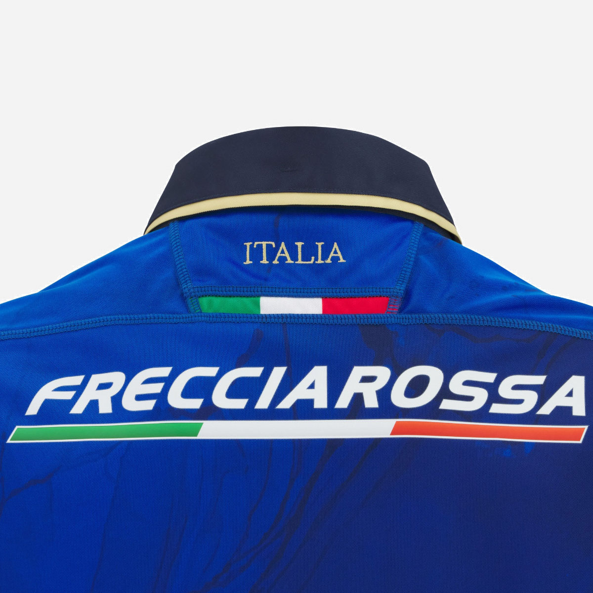 Maillot Replica Domicile Italie Rugby pour adulte Macron Bleu 2025:2026 70009208 Detail Dos Haut