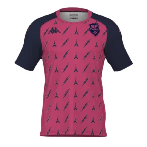 Maillot Rugby USAP Perpignan Porté N°11 – Bleu Ciel Errea – Taille XS (homme)