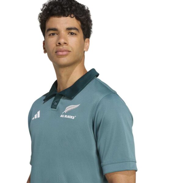 Maillot d'entraînement All Blacks Adidas Vert JM9634 Detail Face Lateral Haut