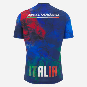 Maillot d'entraînement Italie Rugby pour adulte Macron Bleu, rouge et vert 70009238 Dos