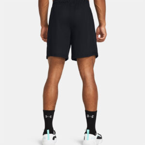 Short UA Zone 18 cm pour homme Under Armour Noir 1383389-001 Vue porté de dos