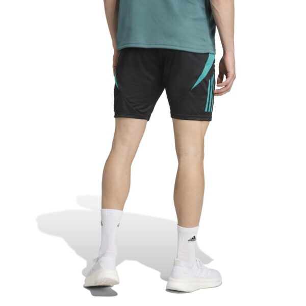 Shorts de sport Adidas All Blacks Noir et vert JM9638 Vue porté de dos