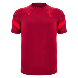 T-shirt d'entrainement Pays de Galles 2026 Macron Rouge Adulte 40007498 Face