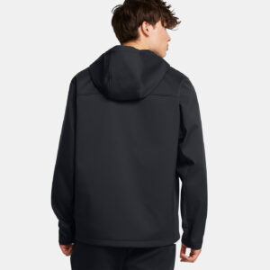 Veste à capuche noire UA Storm ColdGear® Infrared Shield 2.0 pour homme 1371587-002 Vue porté de dos