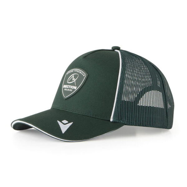 Casquette officielle Section Paloise Verte à filet Face Lateral