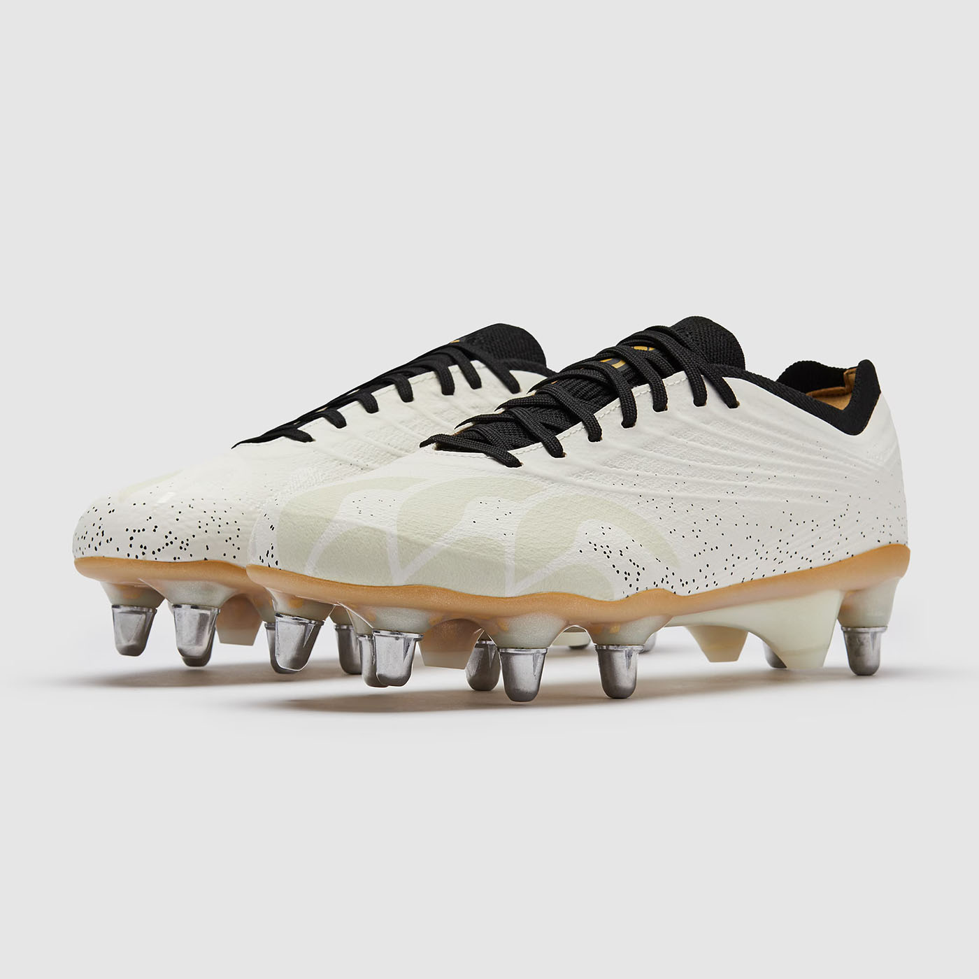 Crampons Canterbury Stampede Groundbreak Elite SG Blanc Q-B000172 001 Pair Lateral Top Front