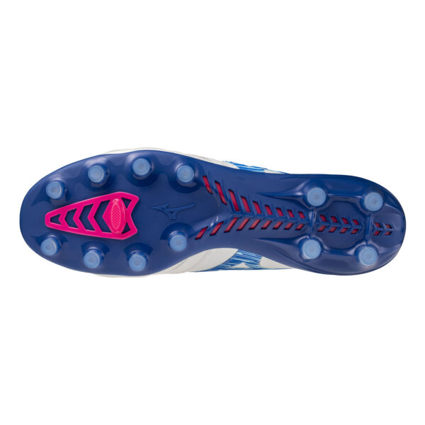 Crampons Mizuno Morelia Neo IV B Japan Blanc, bleu et rose P1GA254025 Bottom